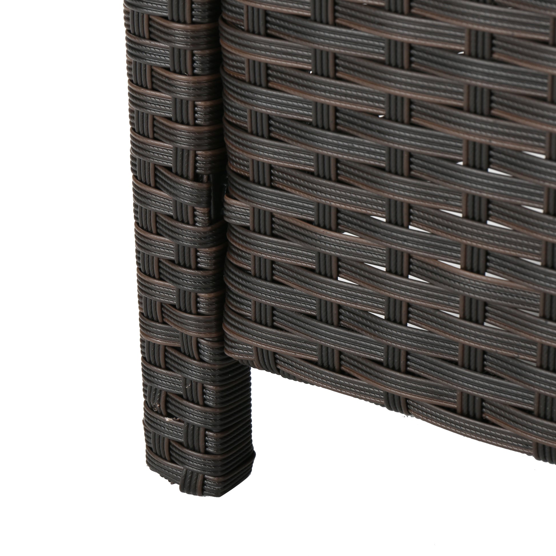 Puerta Dining Chair Set Of 2 Dark Brown Wicker