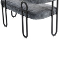 Coolmore Modern Loveseat 2 Seater Sofa Chenille Fabric Couch With Arms And Metal Legs For Living Room, Home Office, Studio Gray Chenille Gray Primary Living Space Soft Foam Chenille