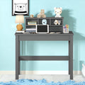 Grey Writing Desk With Hutch Grey Writting Desk Primary Living Space Rectangular Hutch Solid Wood Mdf