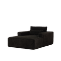 75 Inch Corduroy Sponge Sofa Lounge Chair,No Assembly Required,Fluffy Modern Sleeper Chair For Indoor Living Room Bedroom Black Foam Corduroy 1 Seat