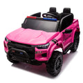 24V Two Seater Kids Ride On Electric Pickup,Kids Ride On Toy W Parents Remote Control,4Wd 800W Motors,Two Safety Belts,High Gate Safety Design,Top Warning Light, Speed 2.49 3.73Mph For Kids Aged 3 . Rose Red 50 99 Lbs Polypropylene