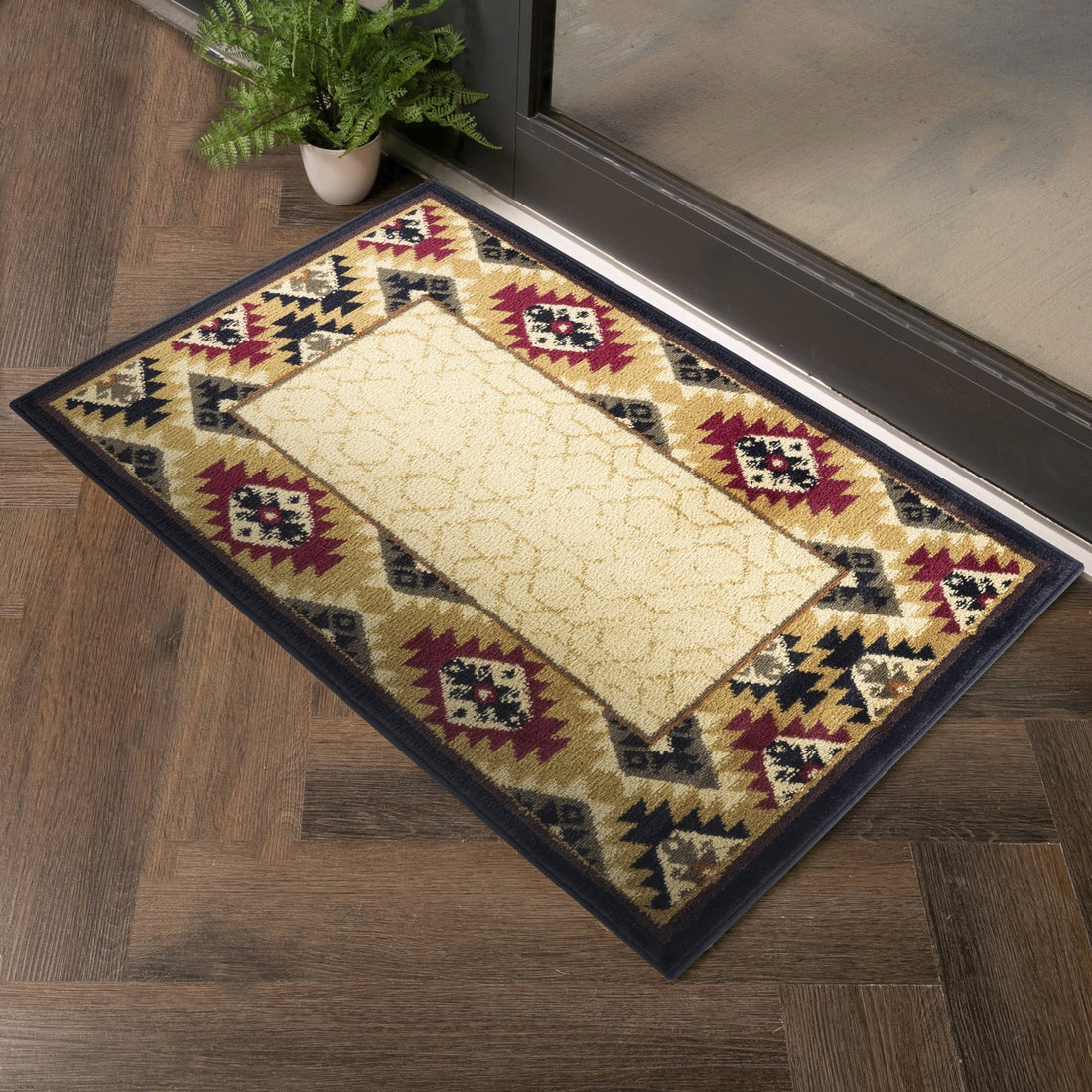 Tribes Gc Yls4007 Cream 2 Ft. X 3 Ft. Southwest Area Rug Cream Polypropylene