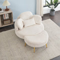 3206Beigecomfortable Seating Suitable For Small Apartment Bedroom Space Balcony Small Sofa Bed Lazy Small Sofa Sofa With Small Coffee Table Lunch Break Leisure Afternoon Tea Ti Beige Corduroy 1 Seat
