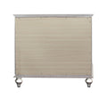 Champagne 2 Drawer Nightstand With Sparkling Trim Champagne 2 Drawers Bedroom Rectangle Transitional Felt Lined Drawers Solid Wood Mdf