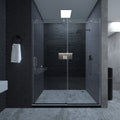 Frameless Sliding Shower Door 58 60 In. W X 76 In. H, Bathroom Sliding Door With 5 16