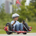 12V Kids Ride On Electric Toy,2Wd,16'' Exaggerated Wheel,Dual Handle Control For 360 Degree Flexible Steering And Rotation,Solid Metal Frame,Provide A Speed Of 4.66 Mph For Kids Aged 6 . Red 50 99 Lbs Polypropylene