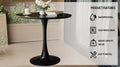 Black Round Dining Table, 31.5