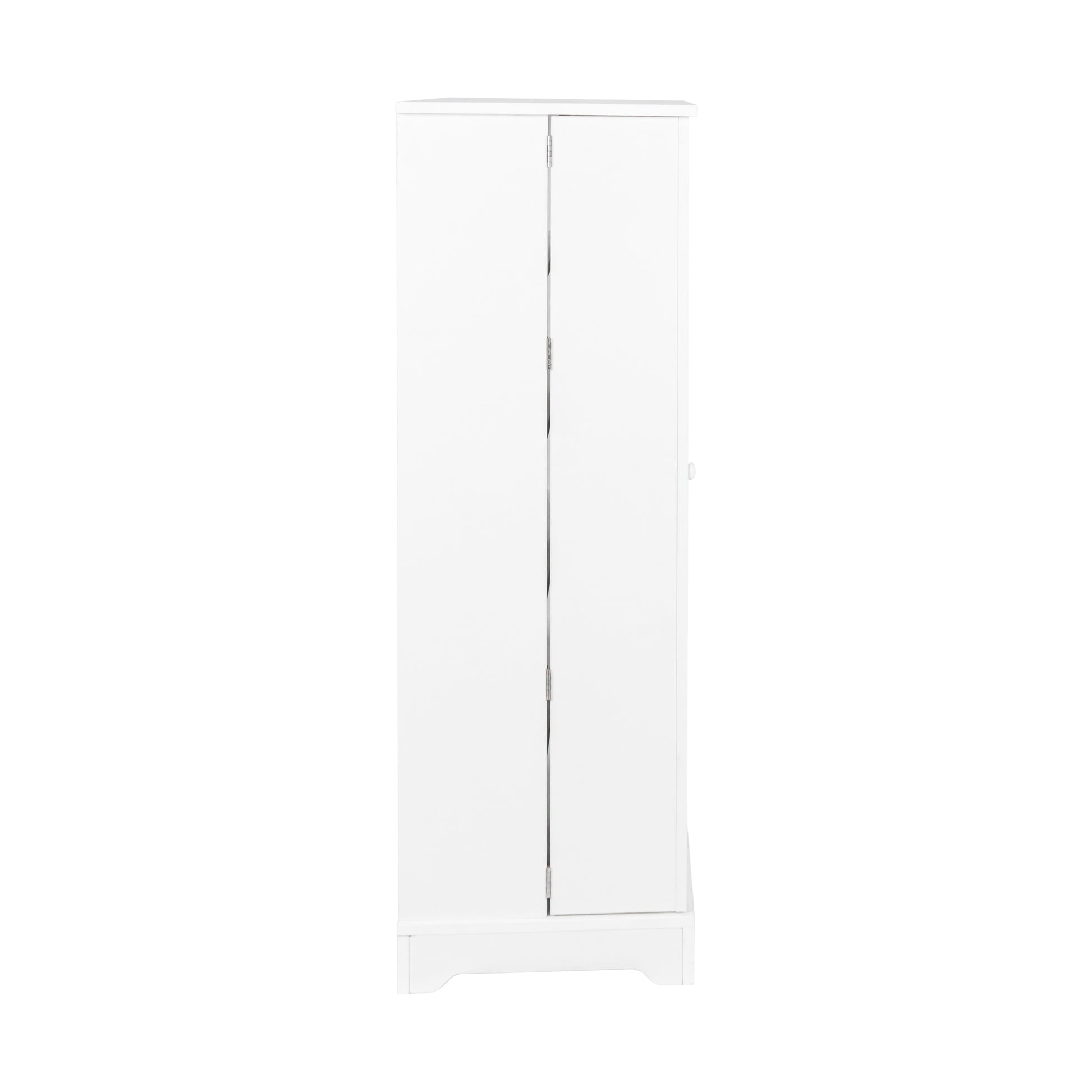 Kitchen Storage Cabinet With Adjustable Shelves, Racks And Doors, Freestanding Kitchen Hutch Cupboard, Buffet Sideboard For Living Room Or Dining Room, White White Particle Board Mdf