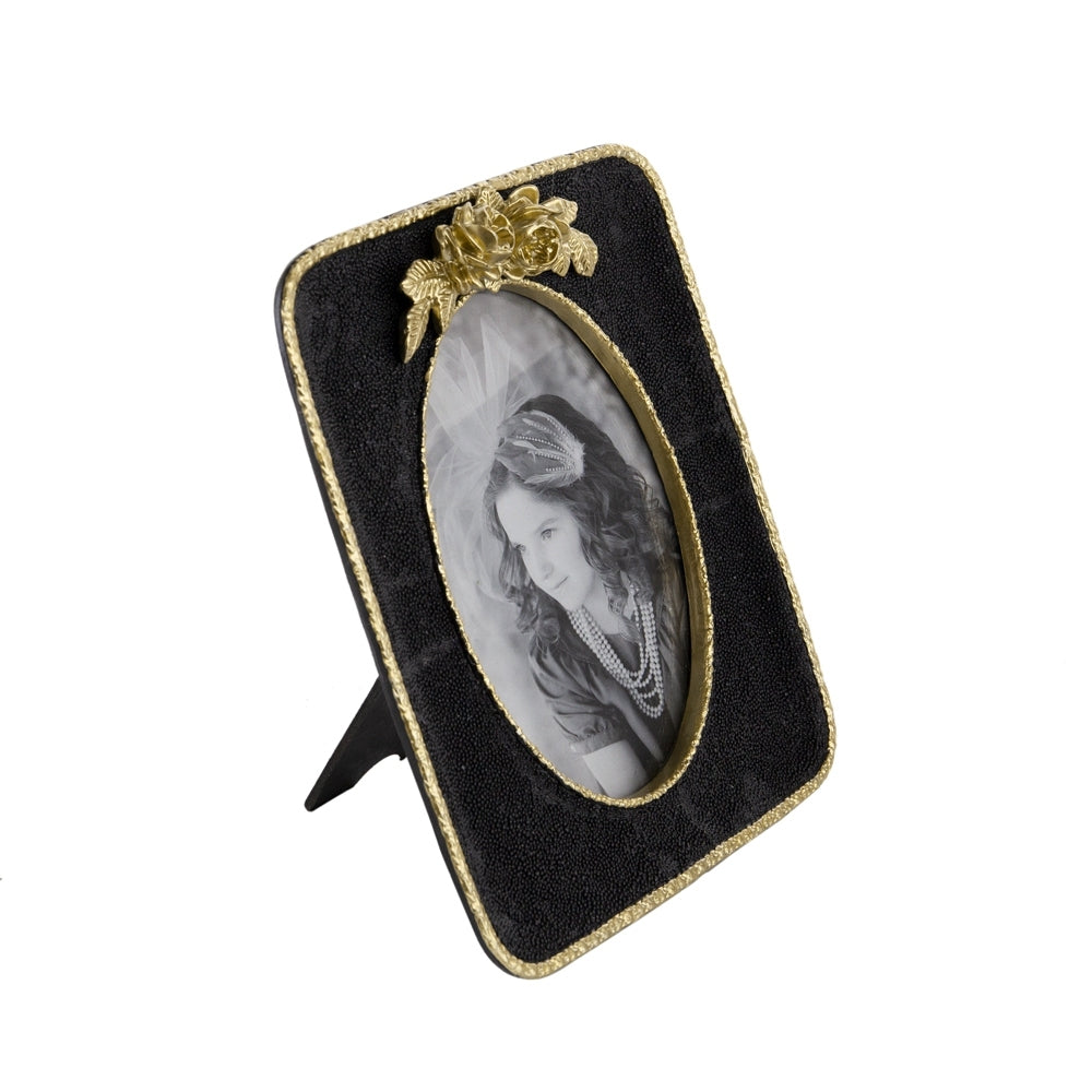 8X1X9" Vintage Photo Frame, Black&Gold Gold Black Luxury,Retro,Vintage Polyresin