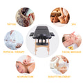 Massage Table Portable Massage Bed Lash Bed With Carrying Case Spa Table Height Adjustable, Salon Bed Face Cradle Bed Black Faux Leather