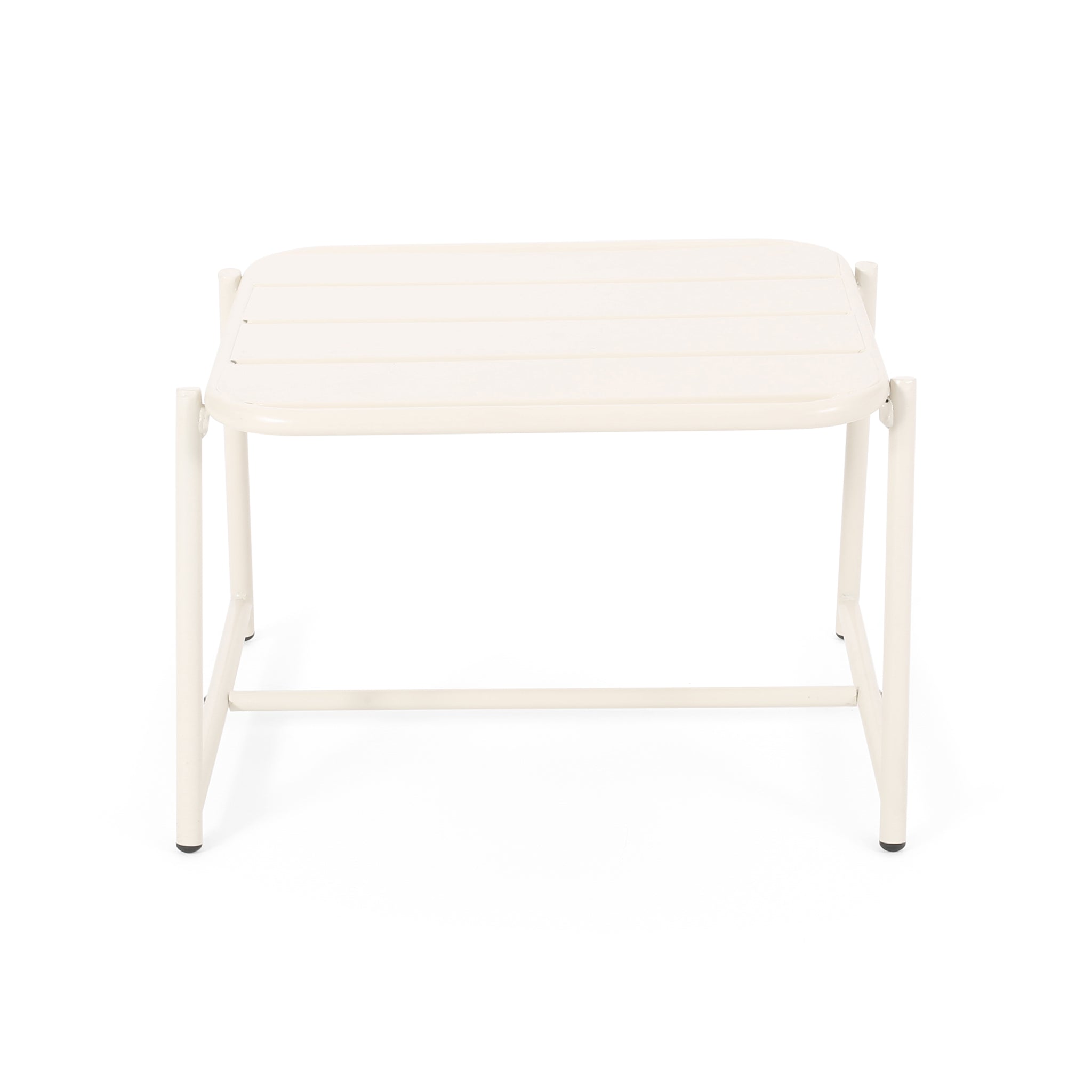 Conrad Side Table Matte White Iron