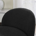 Hoop Gauze Lounge Chair With Soft Cushion And Backrest, Need To Be Assembled, Suitable For Living Room Bedroom Dining Room Black 24.5