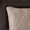 Reversible Bedspread Set Khaki Queen Khaki Cotton
