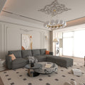 Modern Large Sectional Sofa, U Shape Modular Sectional Couch With Storage Function,123