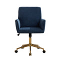 Ts Office Chair 1Pc Blue Blue Corduroy