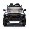 24V Two Seater Kids Ride On Electric Pickup,Kids Ride On Toy W Parents Remote Control,4Wd 800W Motors,Two Safety Belts,High Gate Safety Design,Top Warning Light, Speed 2.49 3.73Mph For Kids Aged 3 . Black 50 99 Lbs Polypropylene