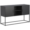 Modern Sideboard Buffet With Plenty Of Storage Space Anti Tilt Mechanism, Elegant Handles, Silent Magnetic Closure And Eco Friendly Finish For Kitchen, Dining Room And Living Room. Accent Chests 5 Or More Spaces Antique Black Primary Living Space Shelves