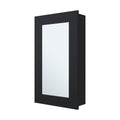 Parks Medicine Cabinet With Included Mirror, Black Black 1 3 Mirror Included Bathroom Wall Mounted Ultra Modern Particle Board Melamine