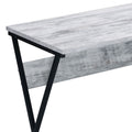 Antique White And Black L Shaped Writing Desk Black Grey Writting Desk Office Contemporary Rectangular Wood Metal Sled