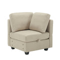 Fabric Modern Modular Sofa Couch With Storage Seats Modular Sectional Sofa 4 Seater Modular Couch For Living Room Beige Beige Polyester 4 Seat