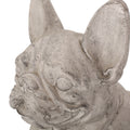 Dog Garden Sculpture White Glass