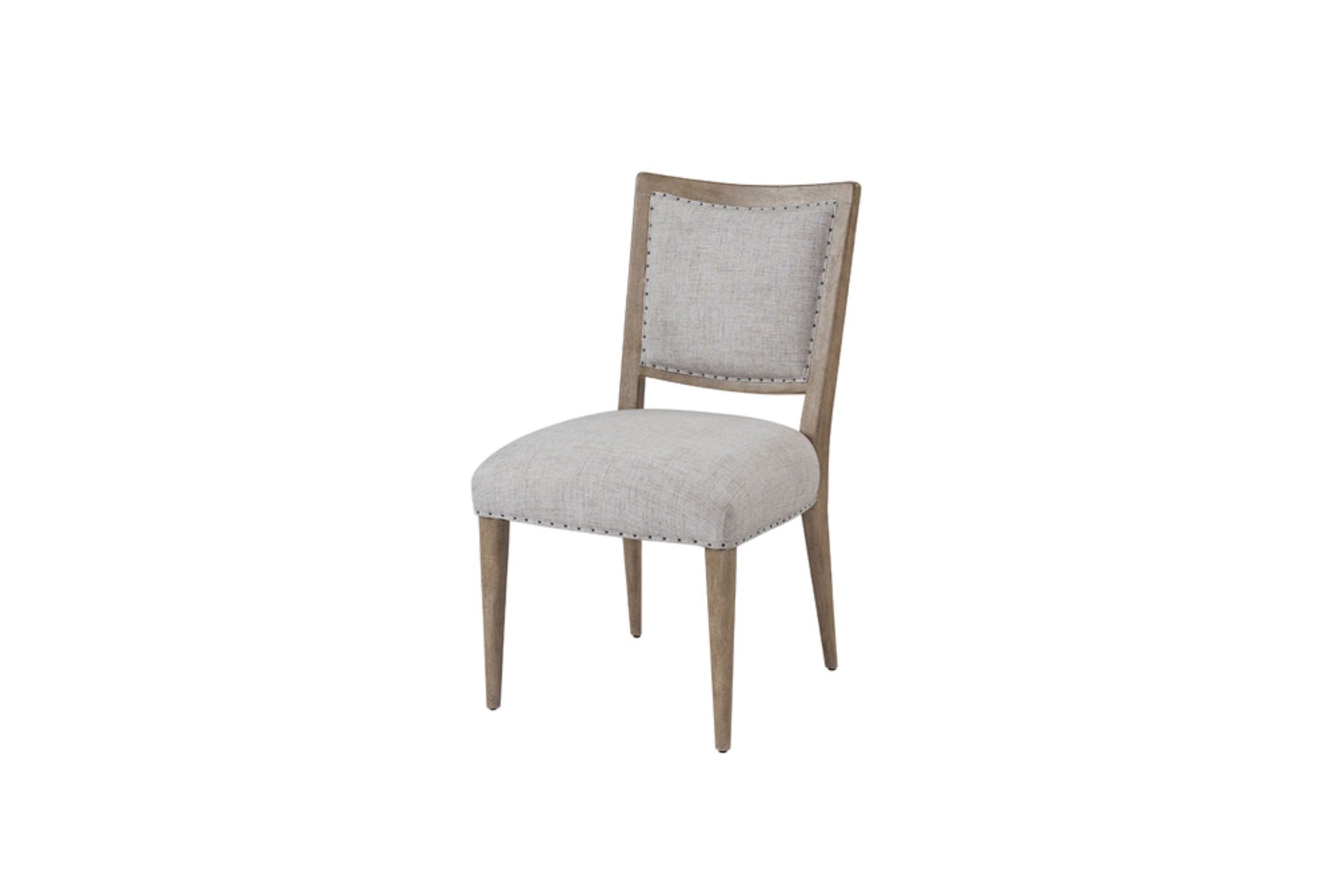 Oversized Side Dining Chair Set Of 2 Sand Solid Wood Mdf