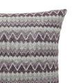 Contemporary Style Horizontally Zigzag Designed Set Of 2 Throw Pillows, Purple Purple Polyester