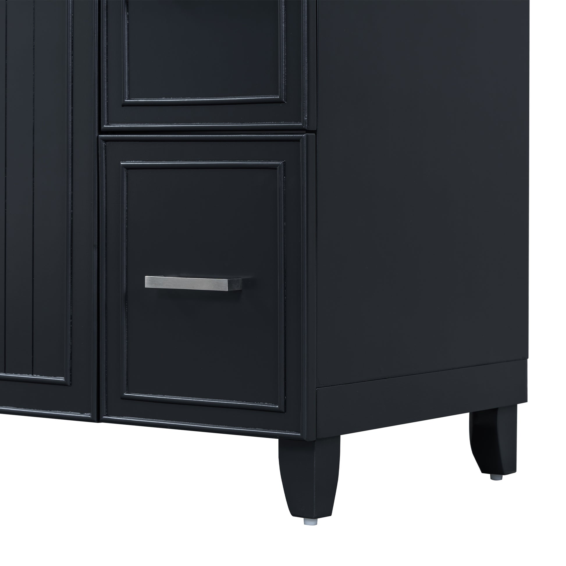 Cabinet Only 36" Bathroom Vanity Black Sink Not Included Black Bathroom Solid Wood Mdf