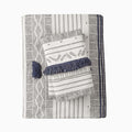 3 Piece Cotton Duvet Cover Set Queen Multicolor Cotton
