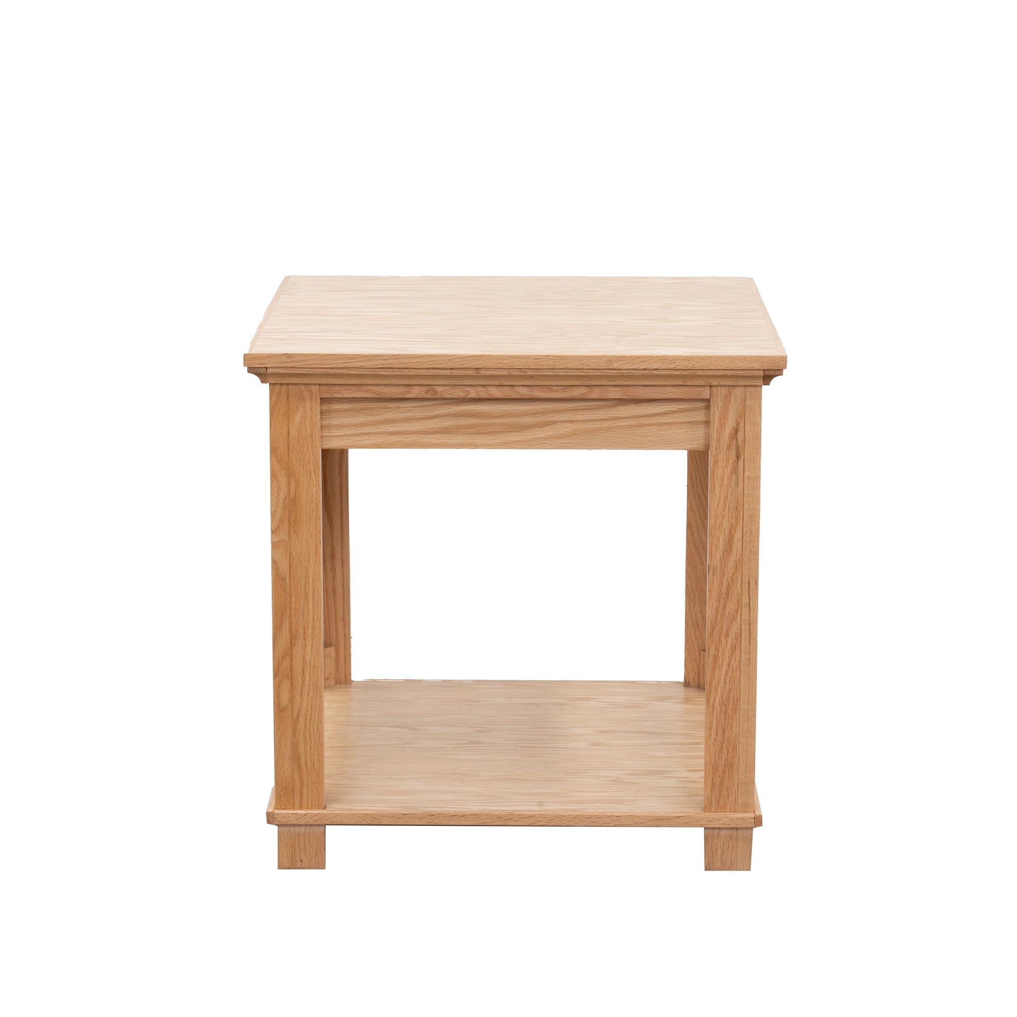 Topanga 24 Inch End Table, No Assembly Required, Natural Finish Natural Wood