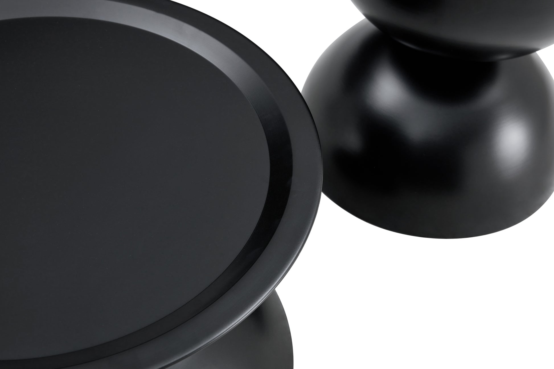 Blck Coffee Round Tables With Storge Movable Table Top Multifunctional End Side Table Matt Black Primary Living Space Casual,Cute,Modern Freestanding Round Coffee & End Tables Round Metal