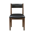 5Pc Classic Luxury Dining Set Table With Self Storing Extension Leaf And 4 Black Leather Upholstered Chairs Cherry Finish Dining Kitchen Wooden Furniture Wood Cherry Seats 4 Wood Dining Room Self Storing Leaf Contemporary,Modern,Transitional Oval Dining