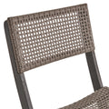 Hillside Bistro Chair,Set Of 2 Grey Brown Wood