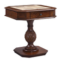 Cherry Game Table With Pedestal Base Cherry Primary Living Space Wood Plastic