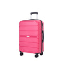 Hardshell Suitcase Spinner Wheels Pp Luggage Sets Lightweight Durable Suitcase With Tsa Lock,3 Piece Set 20 24 28 ,Rose Rose Polypropylene