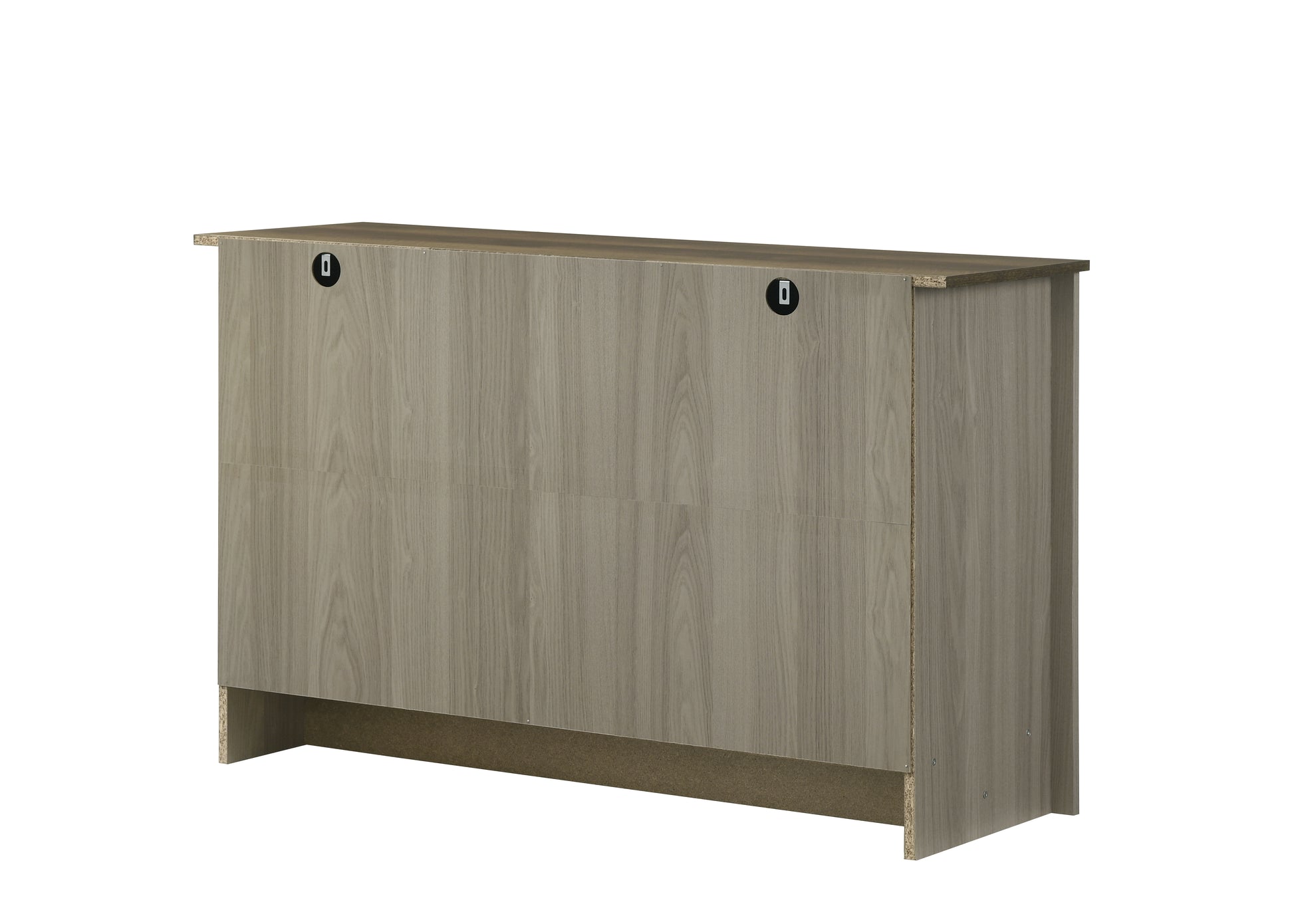 Nyla 47"W Gray Oak Console Table, Buffet Table, Sideboard With Shelves And Cabinet Doors Oak Engineered Wood