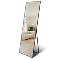 Full Length Mirror, Floor Mirror With Stand, Dressing Mirrorbedroom Mirror With Aluminium Frame 65