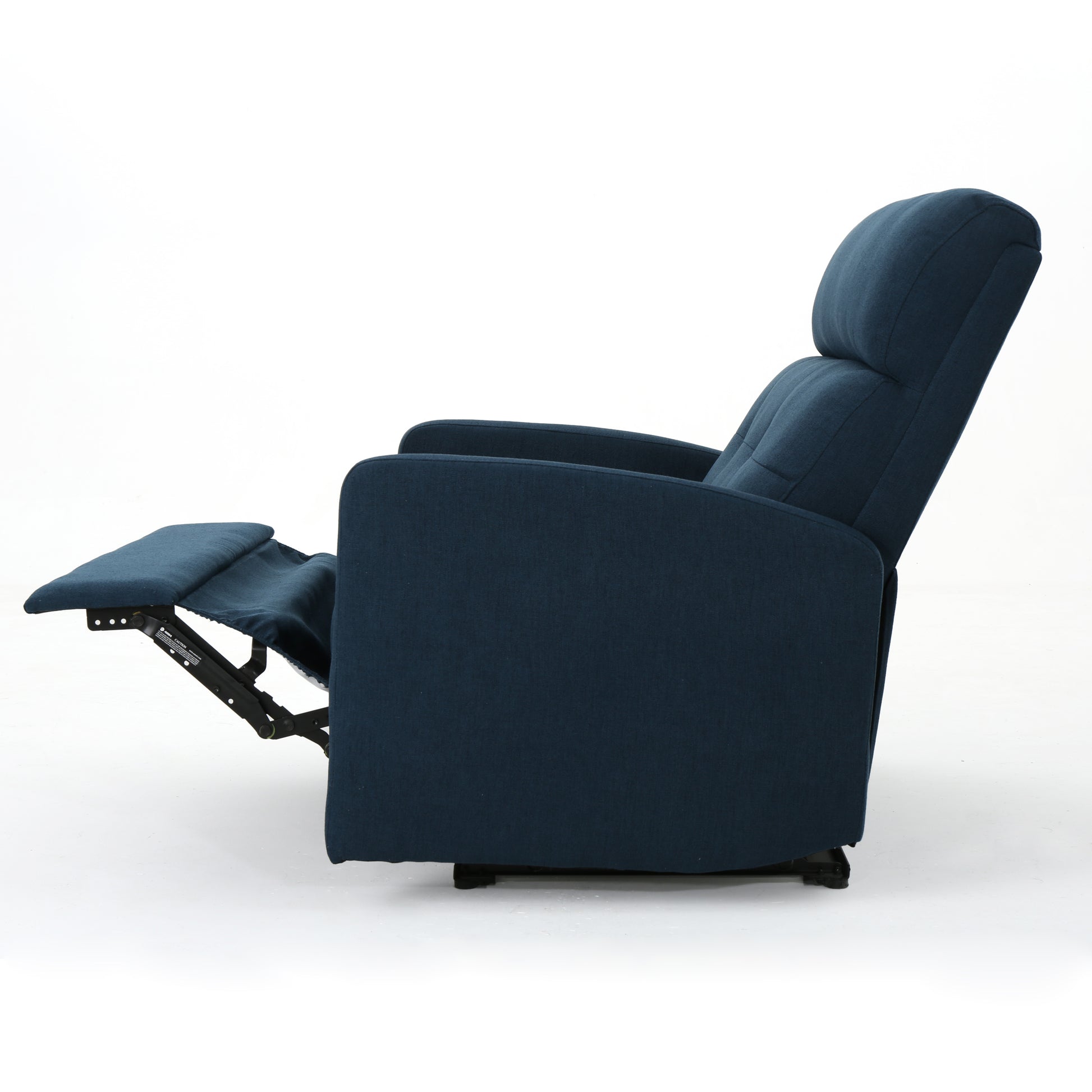 Recliner Chair Double Seats Navy Blue Fabric