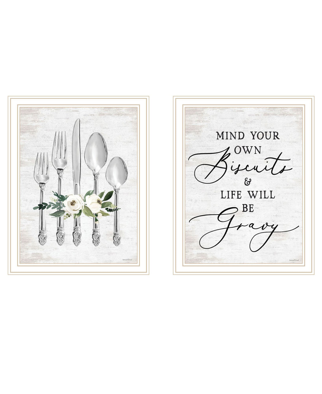 "Ready To Dine Humor" Framed Wall Art For Living Room, Wall Art Print For Home Decor, Bedroom Wall Art By Lettered & Lined Multicolor Wood Paper