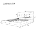Modern Pu Upholstered Queen Bed With Ergonomic Wingback Headboard, No Box Spring Needed, Black Box Spring Not Required Queen Black Composite Bedroom Contemporary Bed Frame Pu,Upholstered