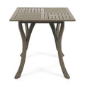 Hermosa 31.5'' Square Wood Table Grey Acacia Wood