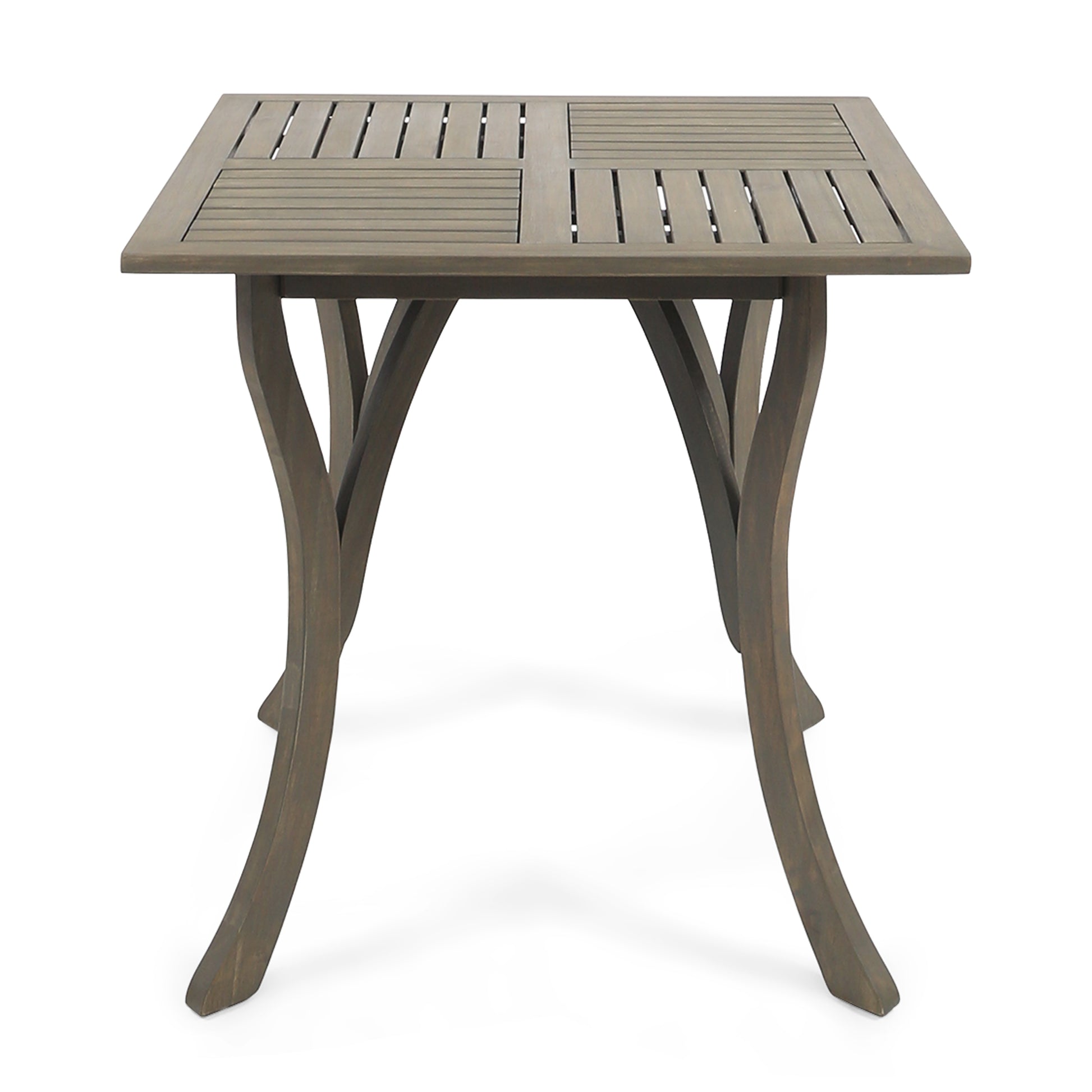 Hermosa 31.5'' Square Wood Table Grey Acacia Wood