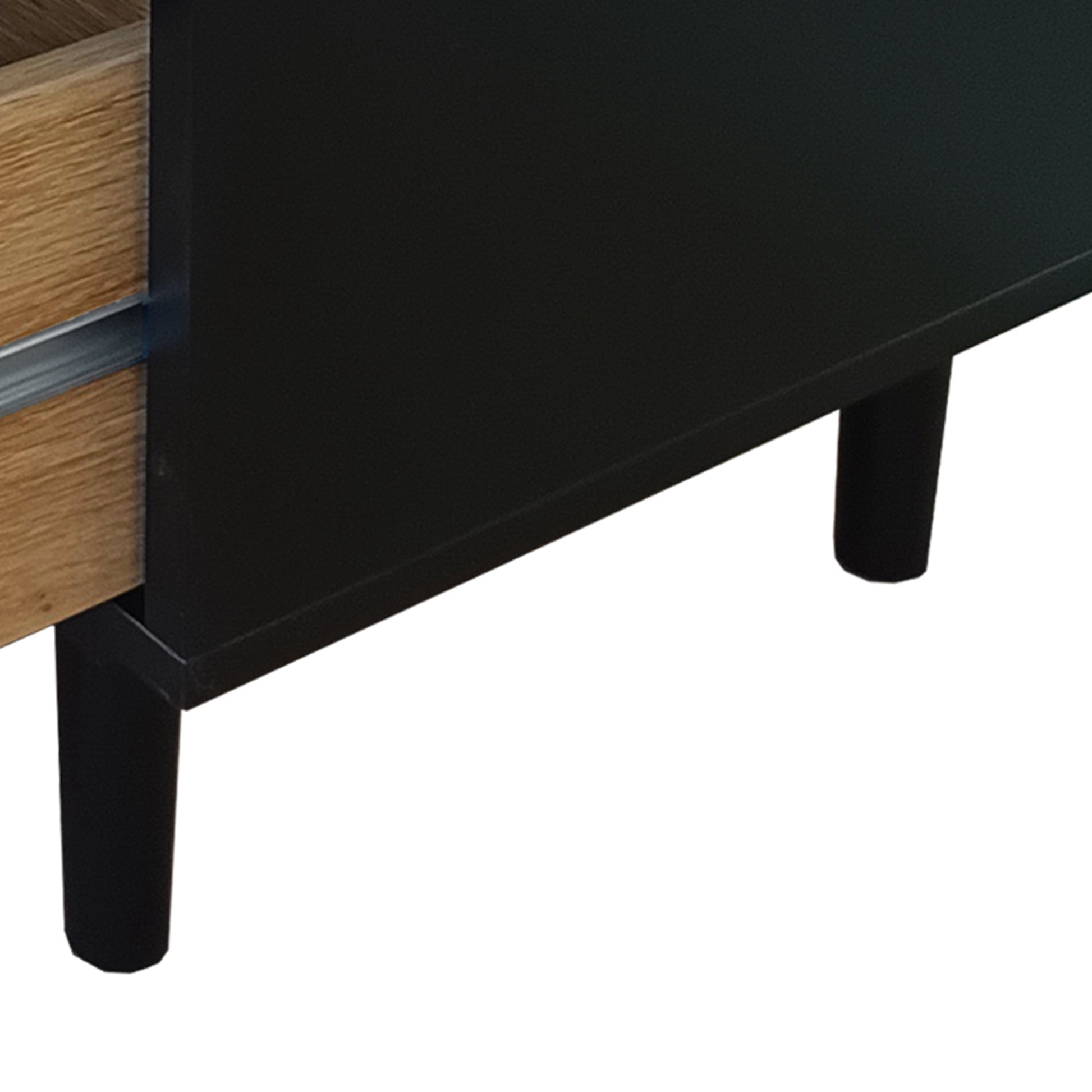 51.18"6 Drawers Rattan Storage Cabinet Rattan Drawer,For Bedroom,Living Room,Black Same Sku:W757112779 Black Mdf