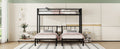 Twin Over Twin & Twin Bunk Beds For 3, Twin Xl Over Twin & Twin Bunk Bed Metal Triple Bunk Bed, Black Twin Xl Black Metal