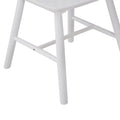 4 Pieces Of Dining Chair,White, Rubber Wood Material, Dining Chair, Solid Wood Chair, Solid Wood Dining Table Chair, Living Room Chair, Simple And Natural White Rubber Wood