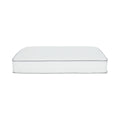 Premium 9 In. Medium Pocket Bed In A Box Spring Mattress King Size, White White Bedroom Contemporary Foam Polyester King