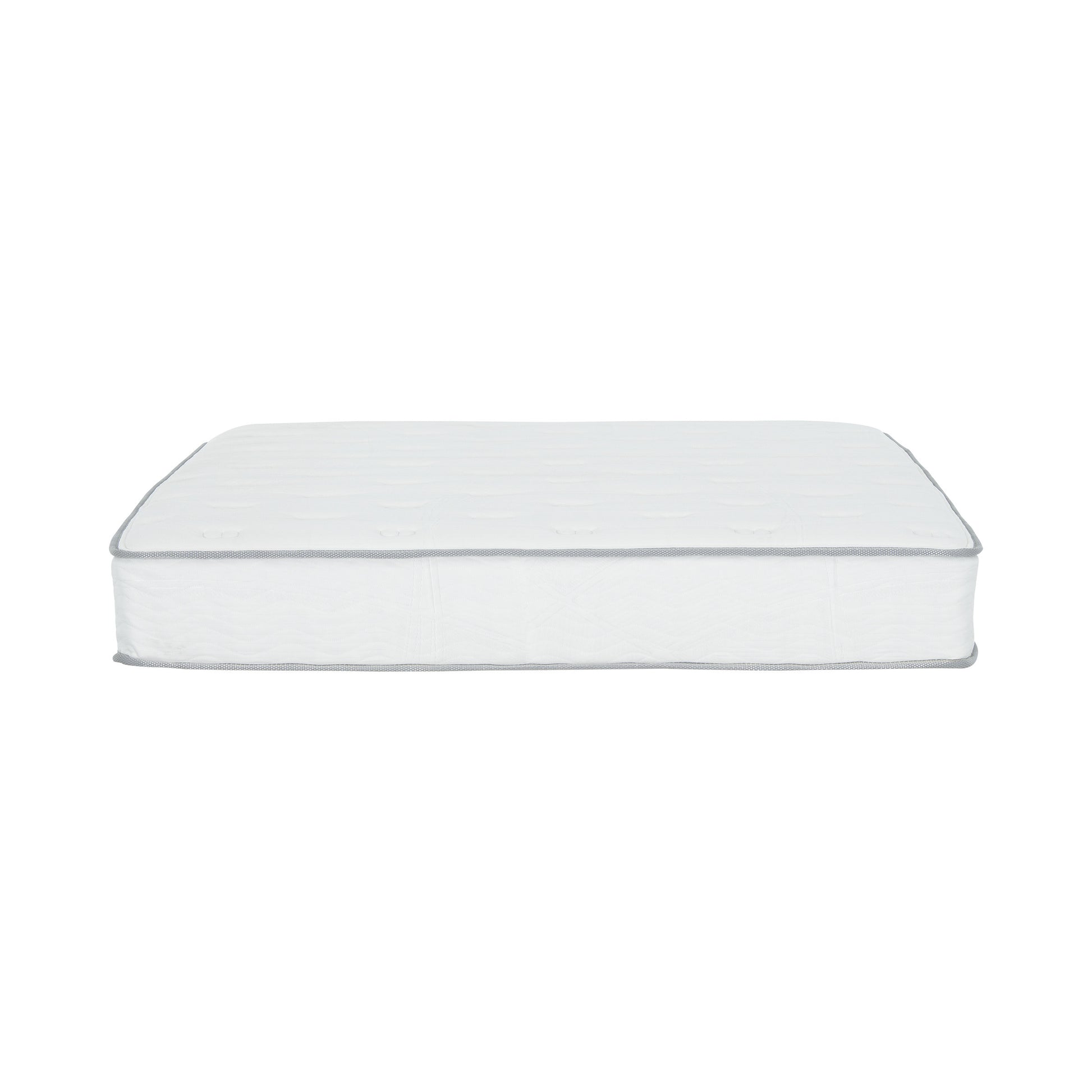 Premium 9 In. Medium Pocket Bed In A Box Spring Mattress King Size, White White Bedroom Contemporary Foam Polyester King