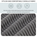 105'' 3 Seater Sofa With Removable Back Cushions And 5 Pillowsfor Living Room, Apartment, Spacious Space Gray Polyester 3 Seat
