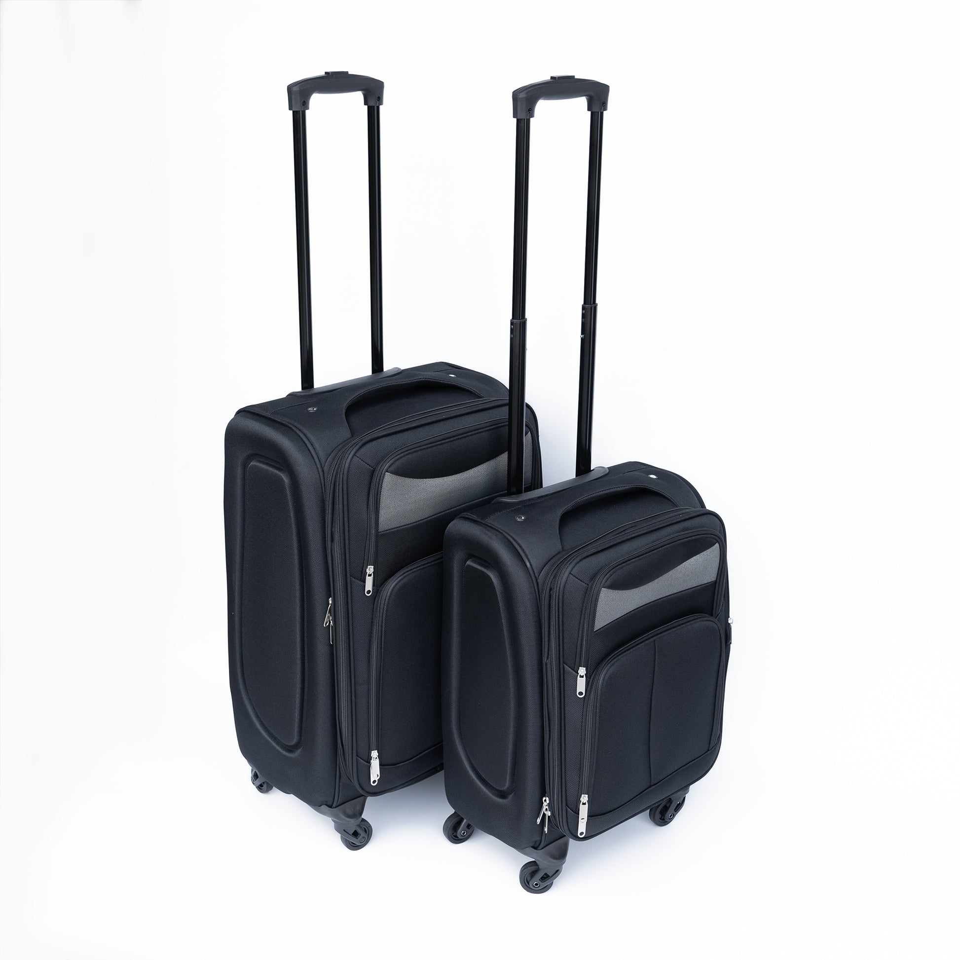 Oxford Cloth Suitcase Black No Password Lock Black Oxford Fabric