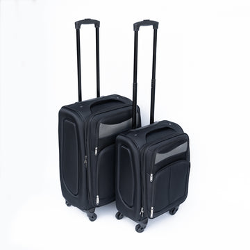 Oxford Cloth Suitcase Black No Password Lock Black Oxford Fabric